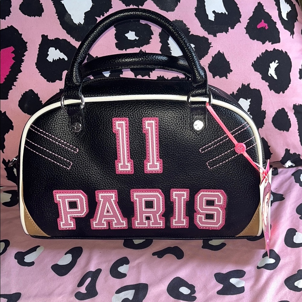 Stylish Black and Pink Handbag